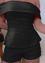 Tweedelige zomer set met top en korte broek Dames