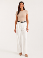 Pantalon met hoge taille Dames