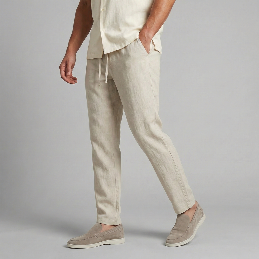 Zomerbroek met wijde pijpen Heren