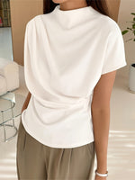 Top met gedrapeerde halslijn Dames