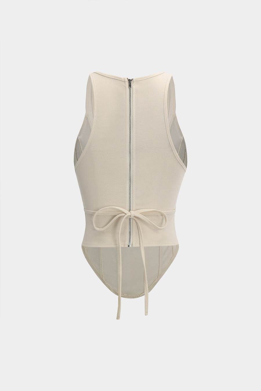 Korset top met ritssluiting Dames