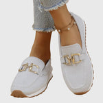 Mocassins met gesp Dames