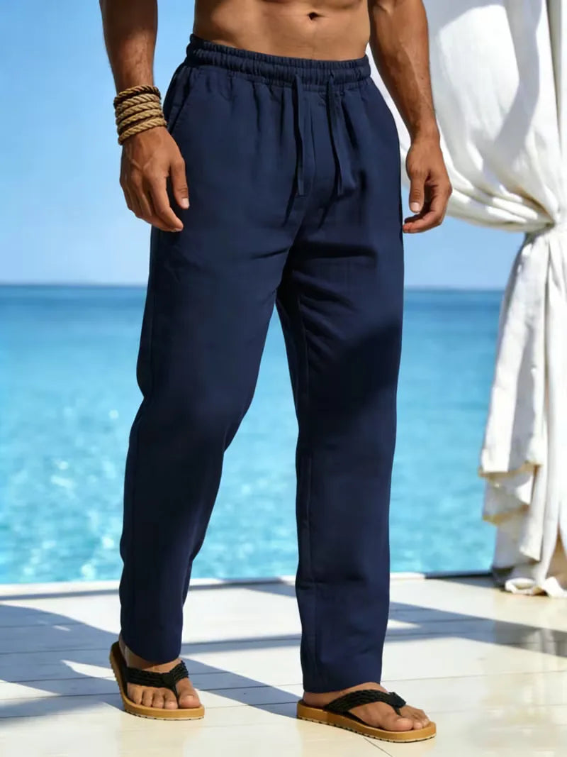 Chino broek met elastische taille Heren