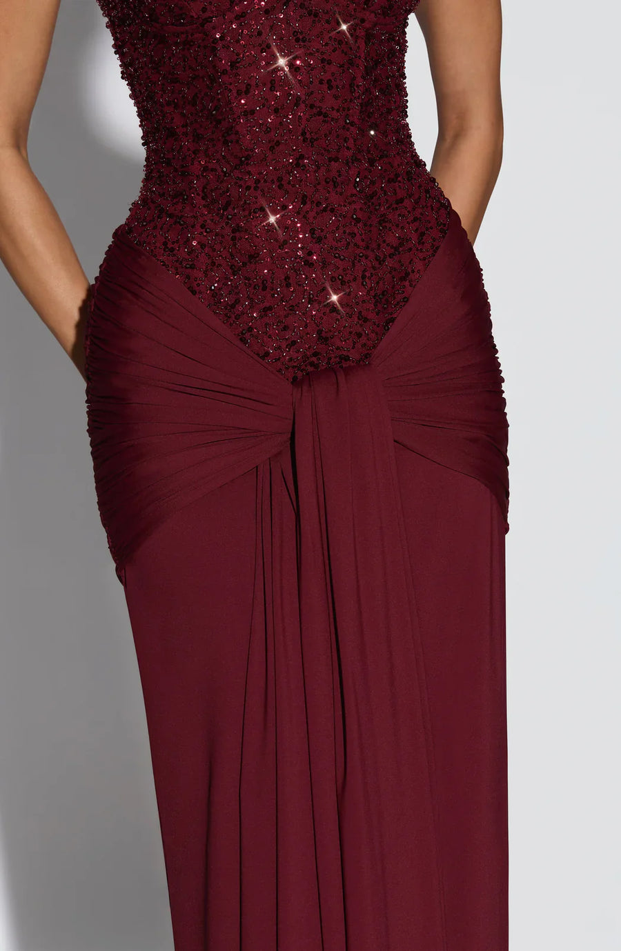 Strapless Galajurk met Pailletten Dames