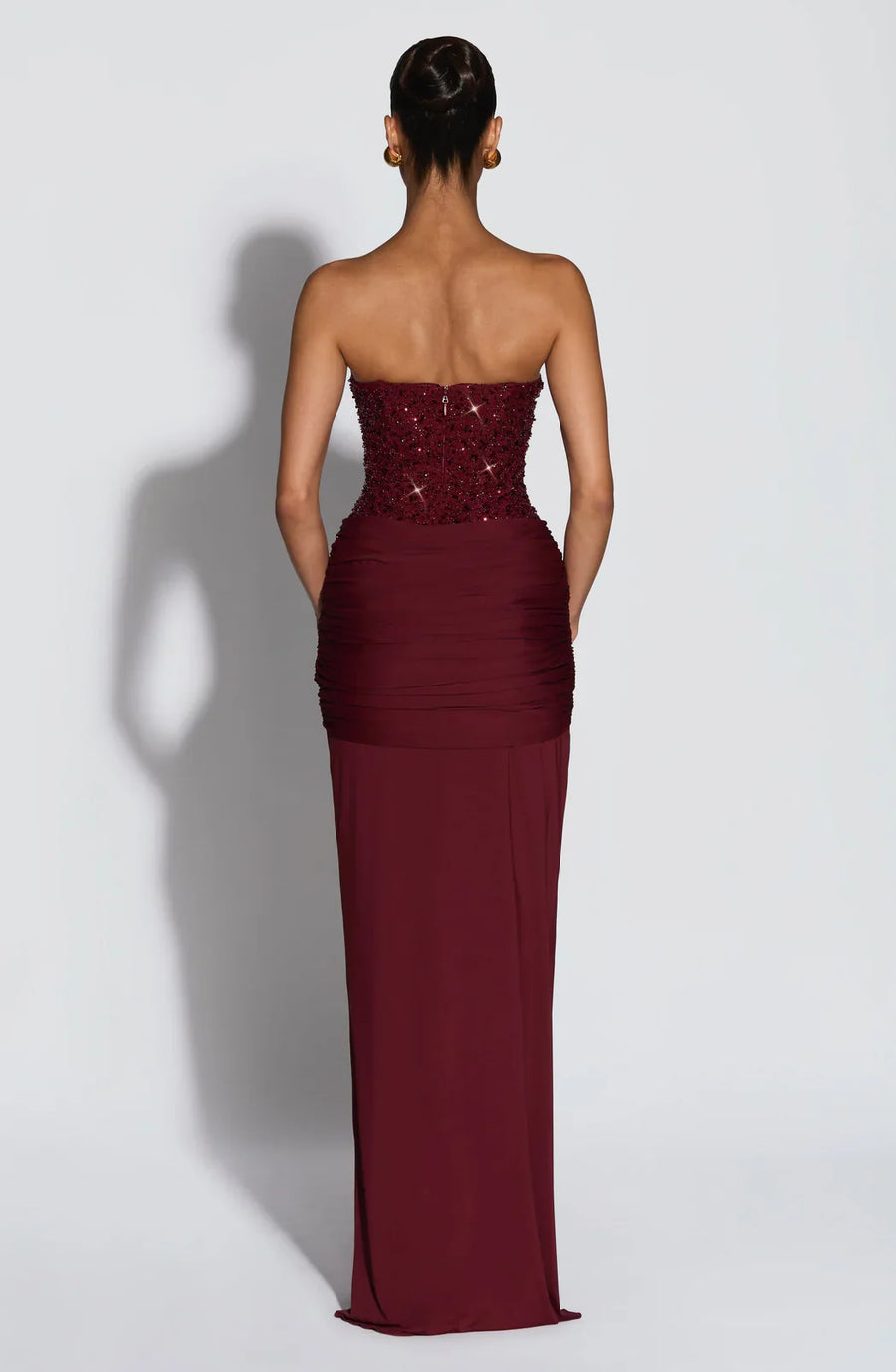 Strapless Galajurk met Pailletten Dames