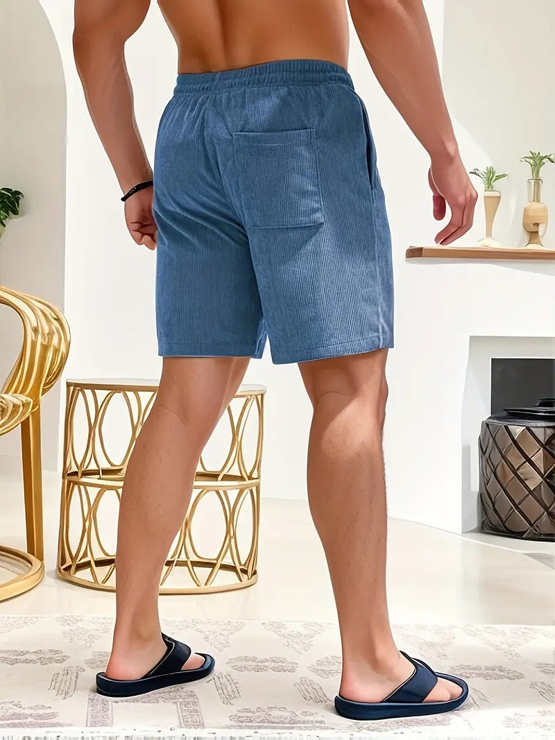 Sneldrogende zwembroek met elastische taille Heren