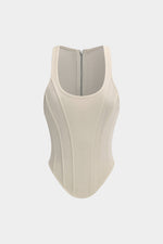 Korset top met ritssluiting Dames