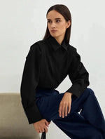 Rechtvallende casual blouse dames