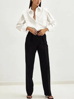 Rechtvallende casual blouse dames