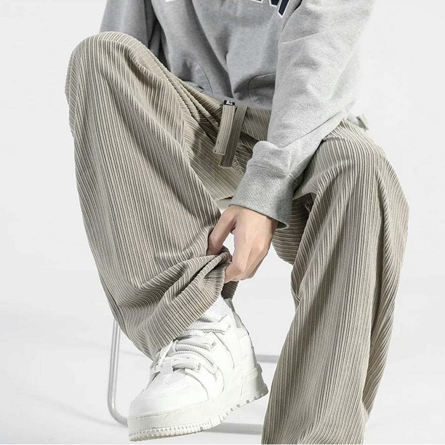 Corduroy Joggingbroek Heren met Trekkoord