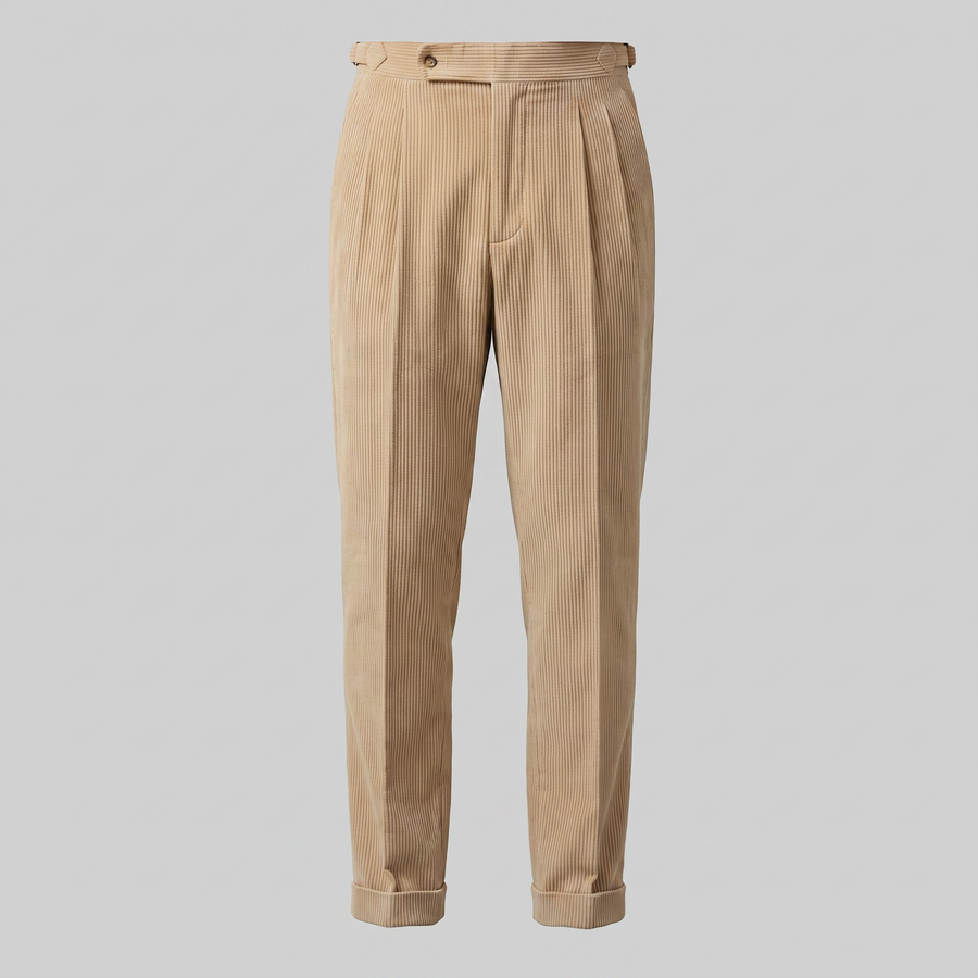 Corduroy Broek met Plooien Heren