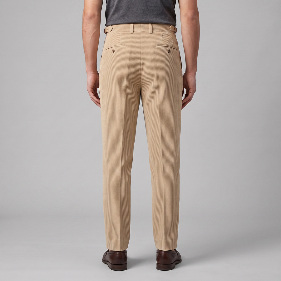 Corduroy Broek met Plooien Heren