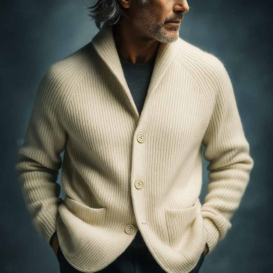 Gebreid Cardigan Heren met Knopen