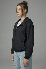 Tussenjas Dames Cropped met Capuchon