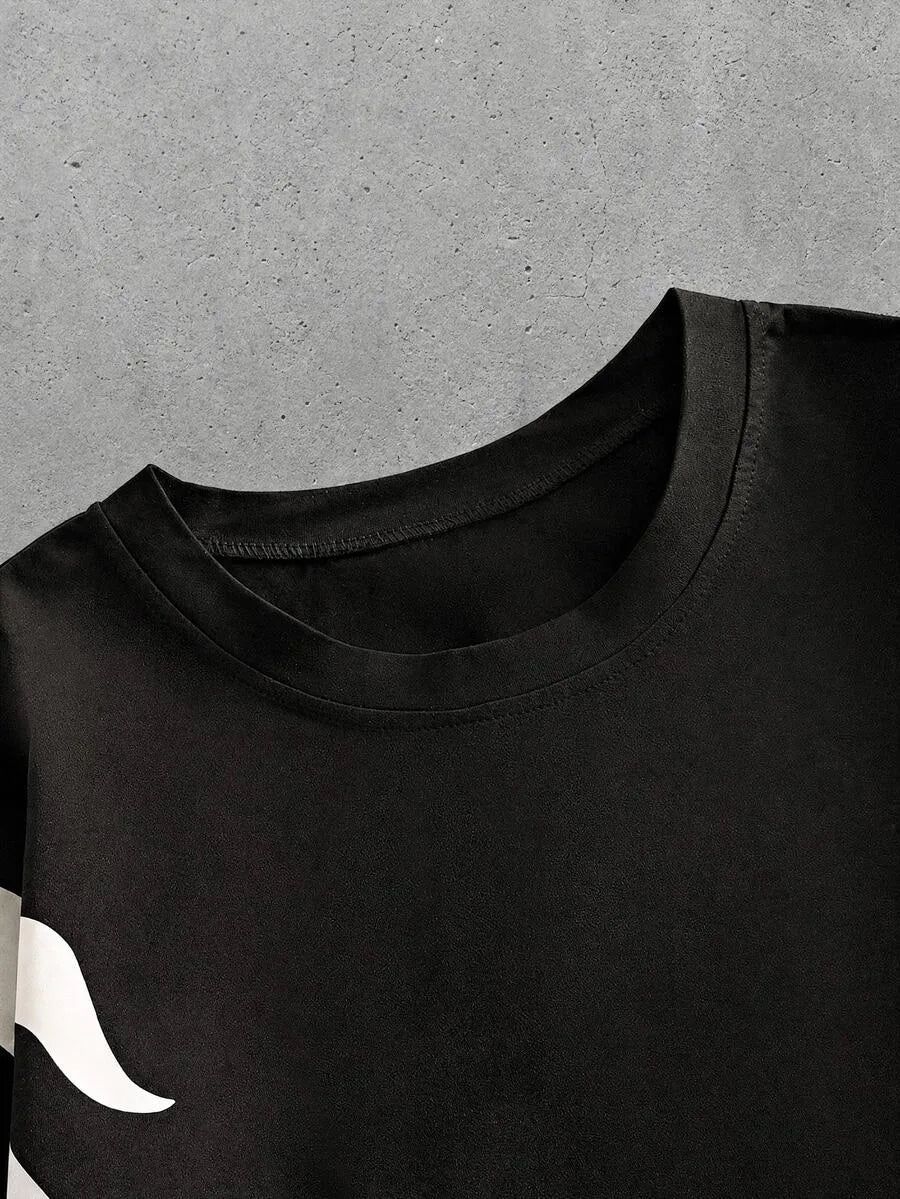 Shirt Heren met Patchwork Mouwen