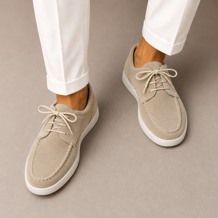 Derby Schoenen Heren Suède