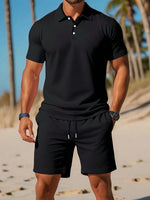Tweedelige Zomerset met Polo en Korte Broek Heren
