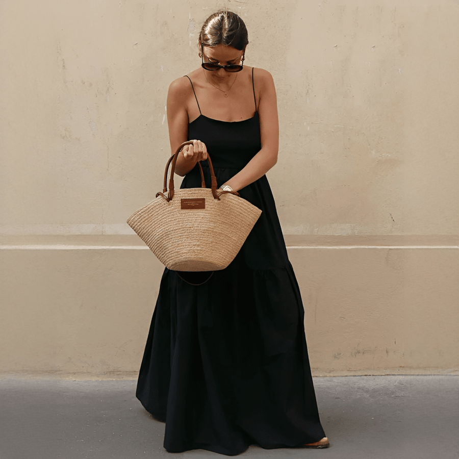 Mouwloos Maxi Jurk met Spaghettibandjes Dames
