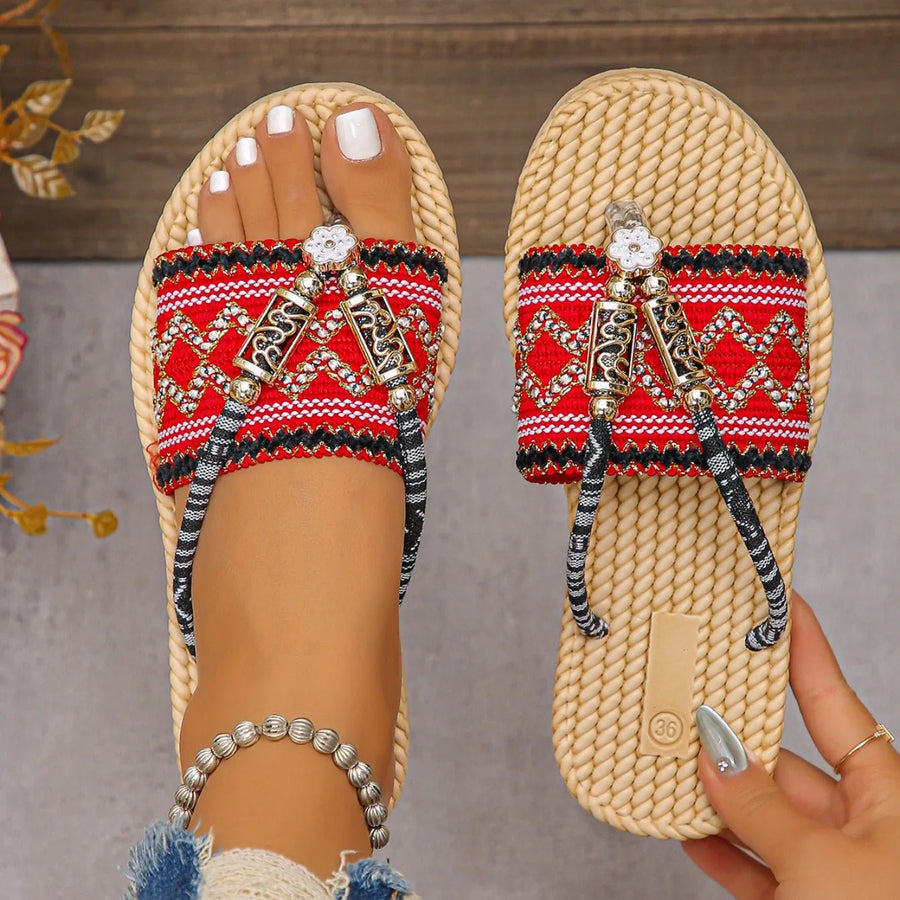 Boho zomer slippers Dames