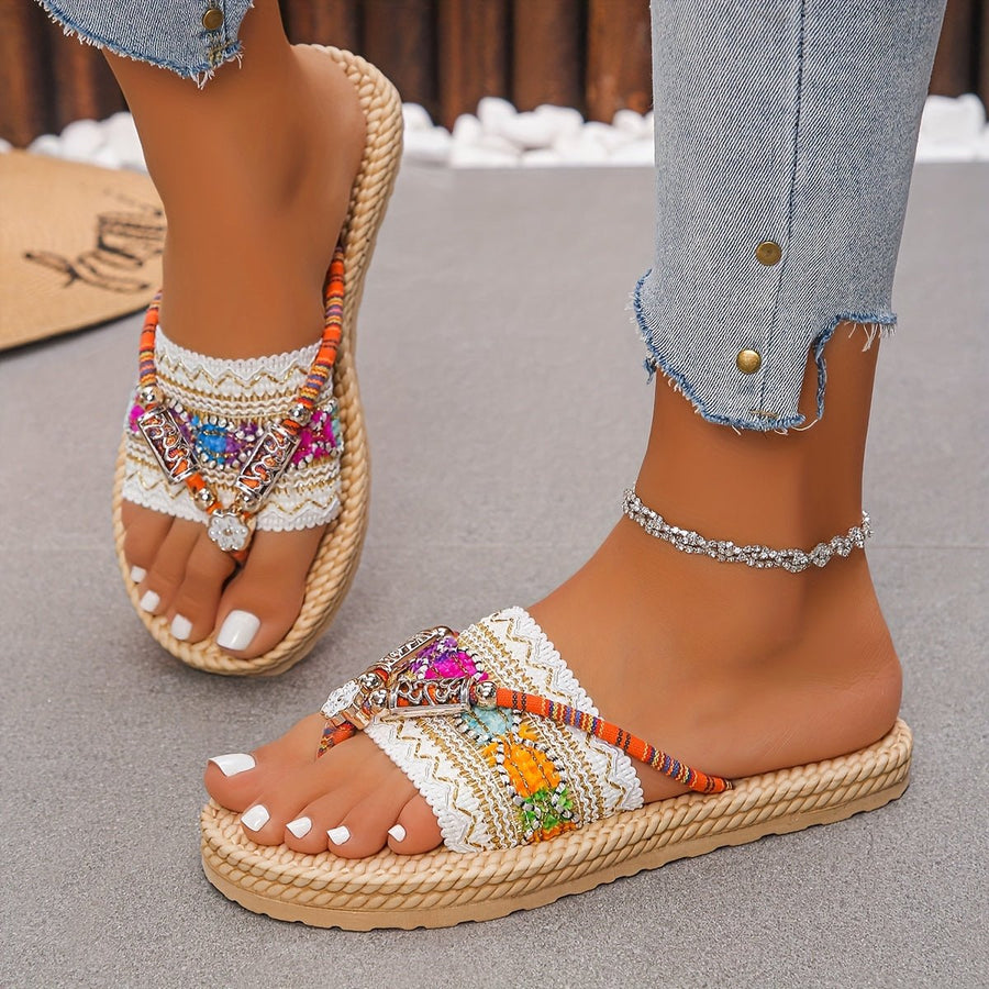 Boho zomer slippers Dames