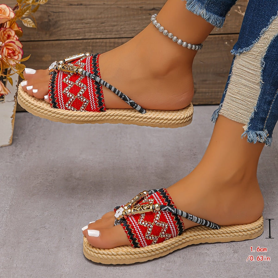 Boho zomer slippers Dames