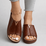 PU leren instap sandalen Dames