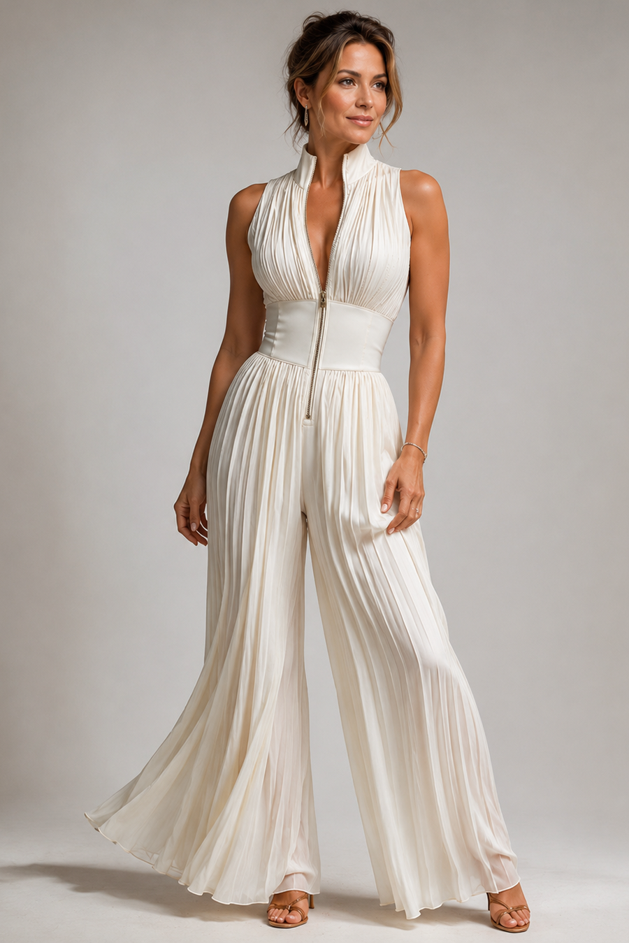 Mouwloze Halter jumpsuit Dames