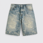 Tweedelige Denim set met jack en korte broek Heren