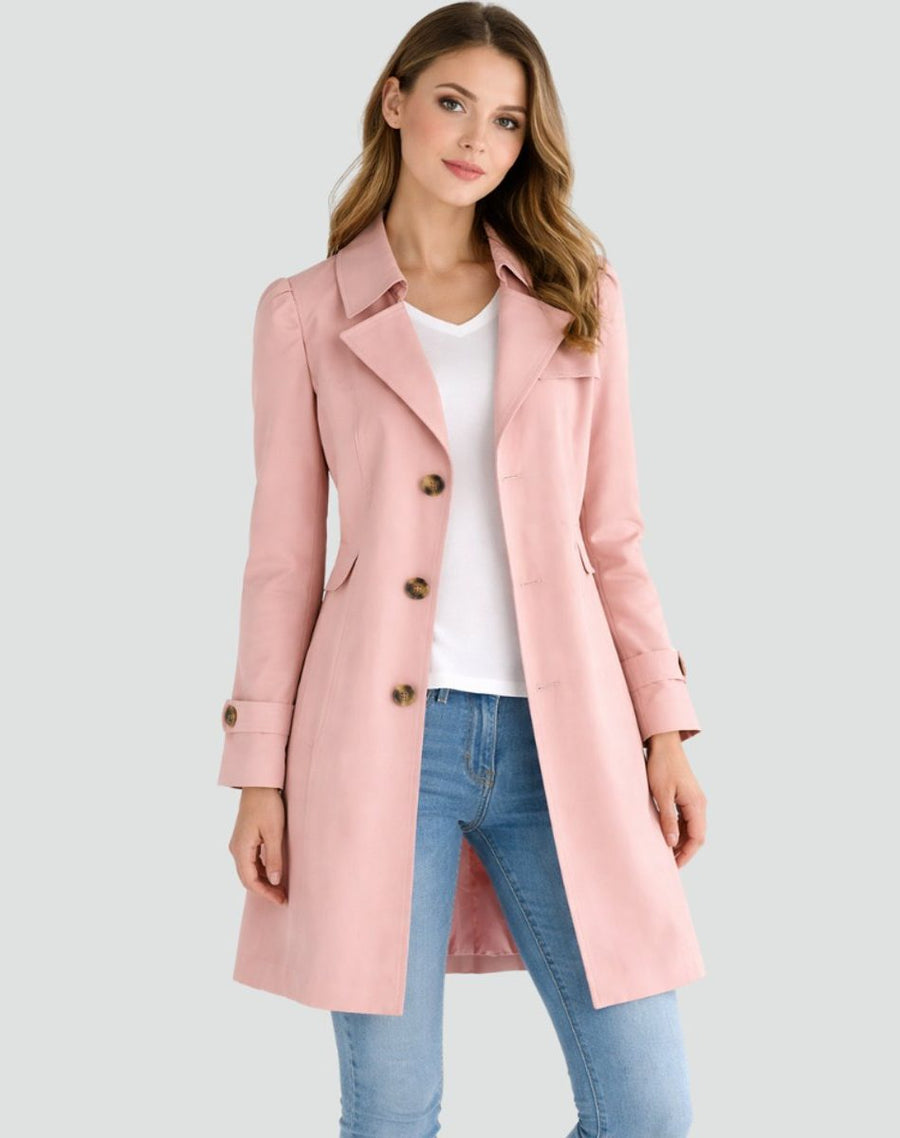 Tussenjas Dames Trenchcoat met Steekzakken