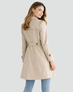 Tussenjas Dames Trenchcoat met Steekzakken