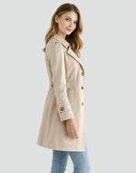 Tussenjas Dames Trenchcoat met Steekzakken