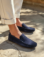 Suède Penny Driver Loafers Heren