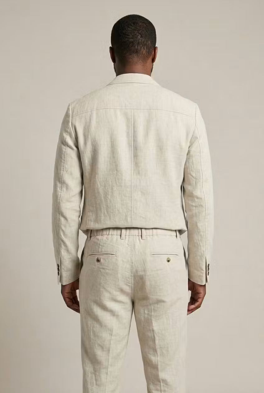 Tweedelige Zomer Set met Blazer en Pantalon Heren