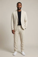 Tweedelige Zomer Set met Blazer en Pantalon Heren