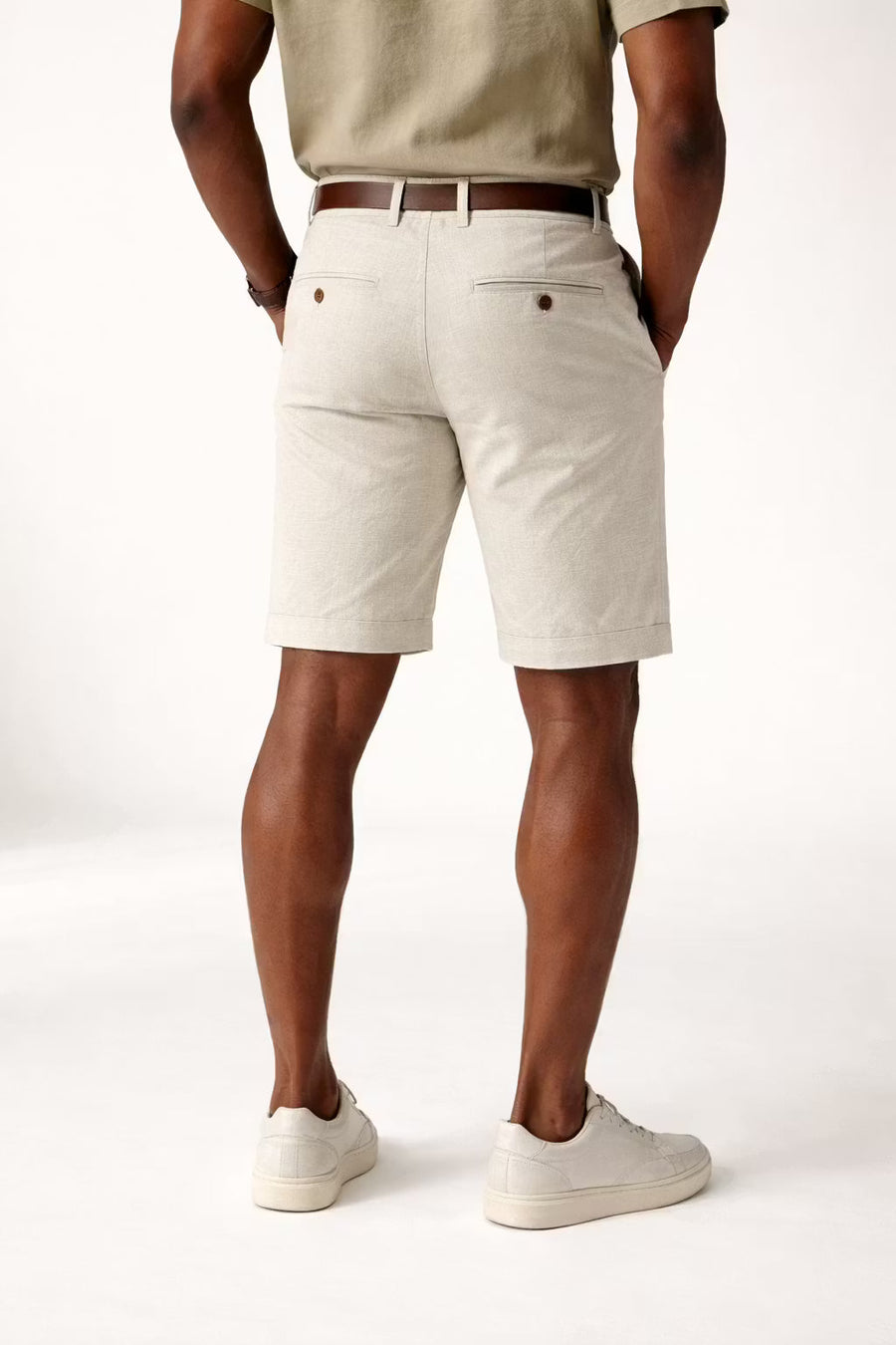 Linnen Chino Korte Broek Heren