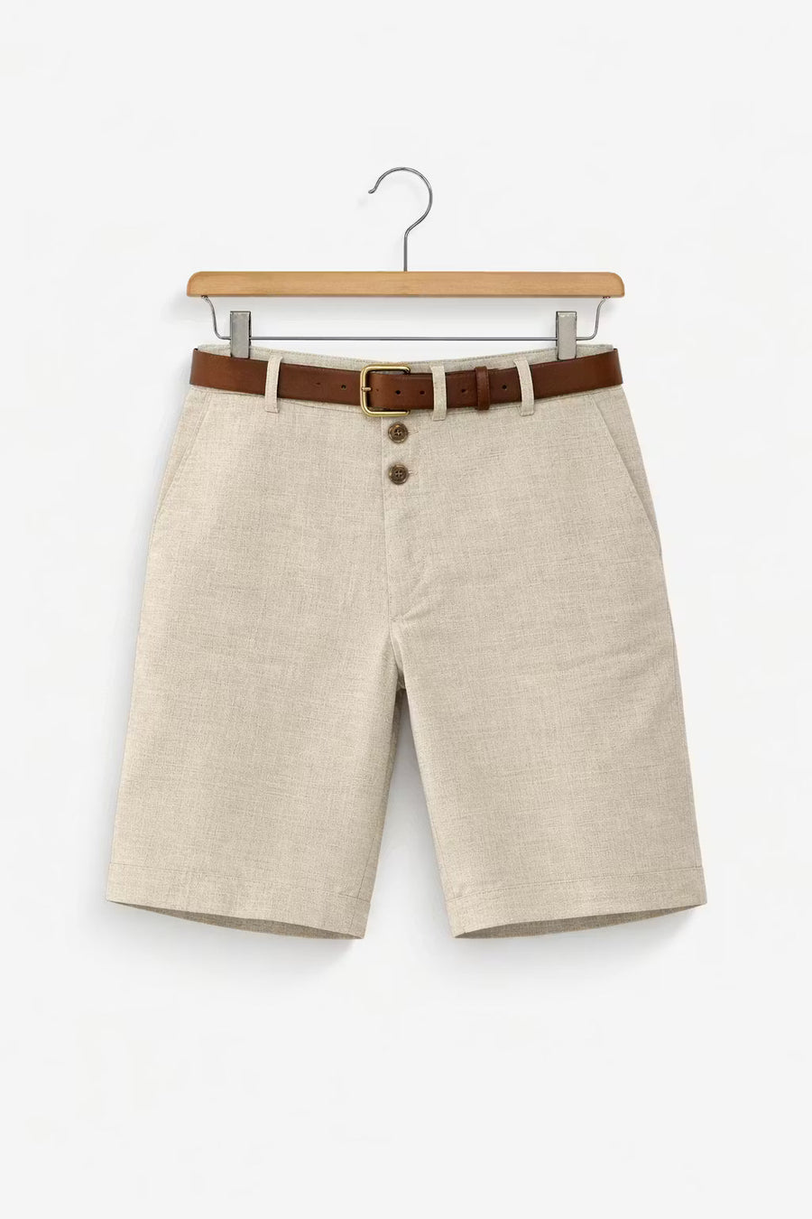 Linnen Chino Korte Broek Heren