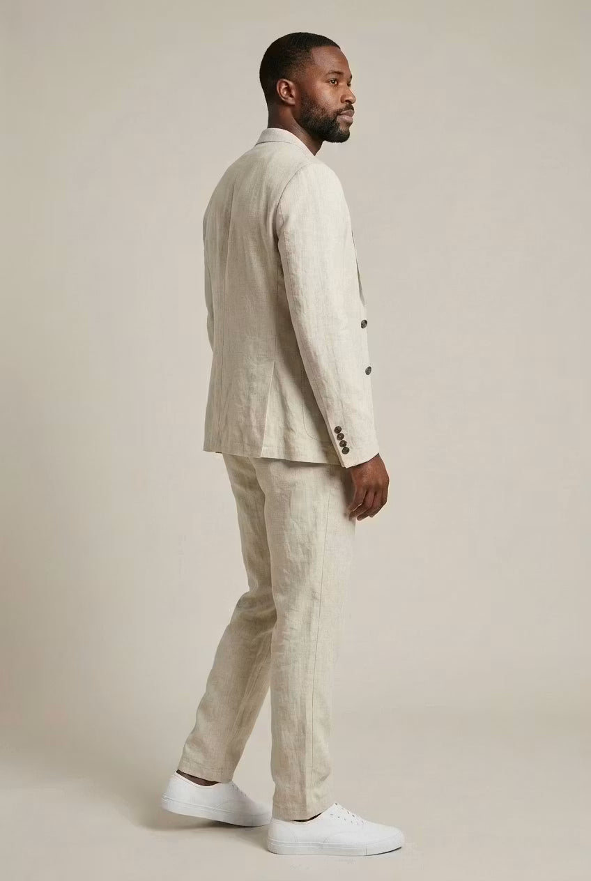 Tweedelige Zomer Set met Blazer en Pantalon Heren
