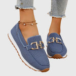 Mocassins met gesp Dames