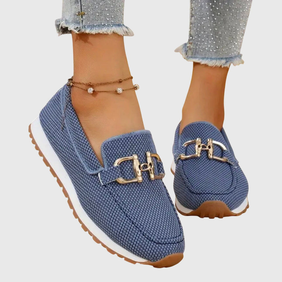 Mocassins met gesp Dames