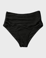 Geribde Bikini Set met Hoge Taille Dames