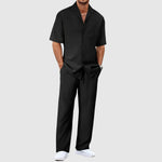 Tweedelige zomer set met lange broek Heren