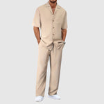 Tweedelige zomer set met lange broek Heren