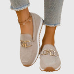 Mocassins met gesp Dames