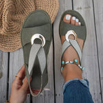 Zomer sandalen met gekruiste banden Dames