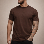 Slim fit T-shirt met ronde hals Heren
