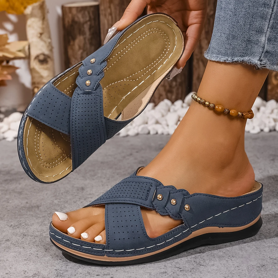 Zomer sandalen met gekruiste bandjes Dames