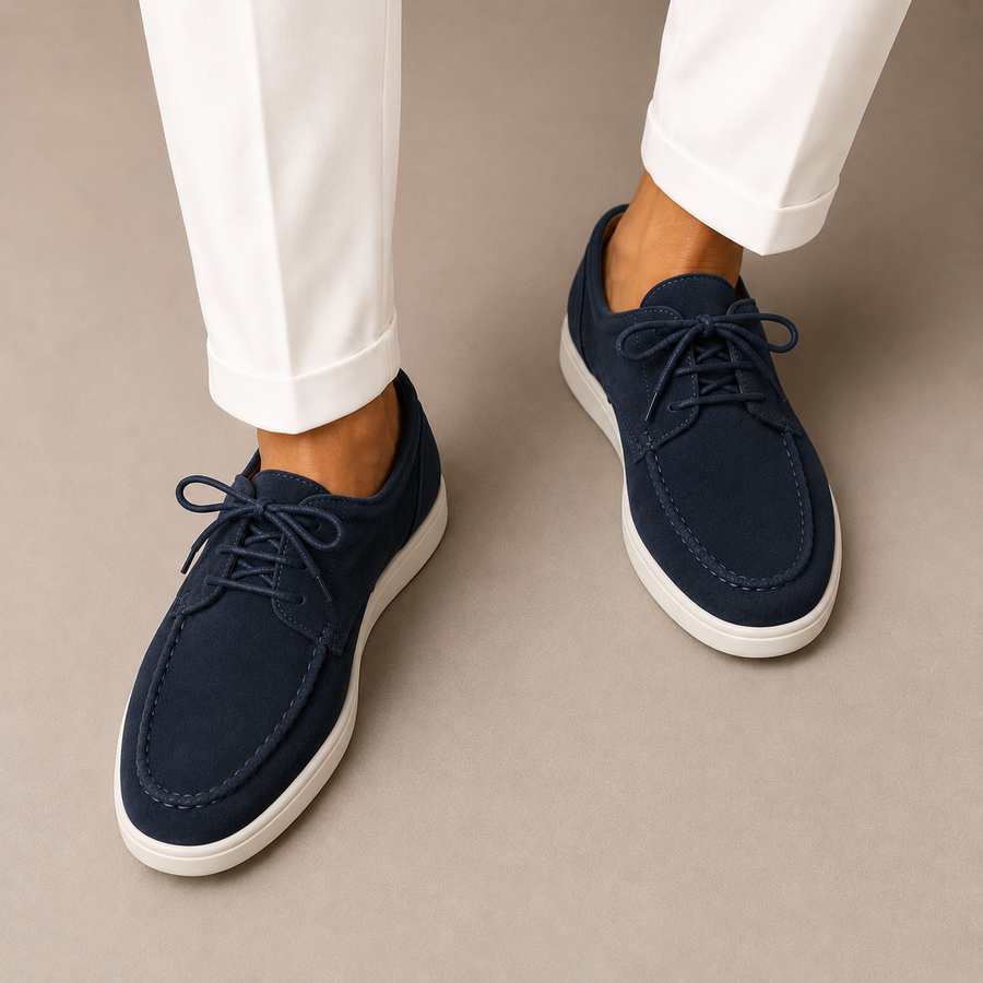 Derby Schoenen Heren Suède
