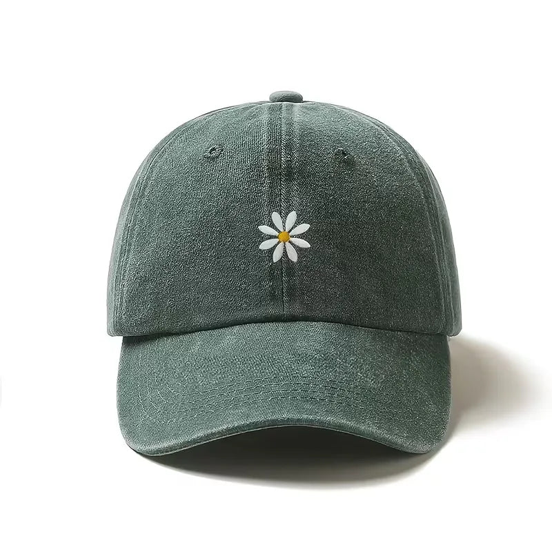 Pet met daisy borduursel Unisex