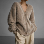 Oversized Vest Dames met V-hals