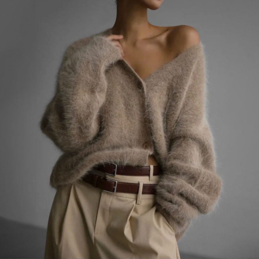 Oversized Vest Dames met V-hals